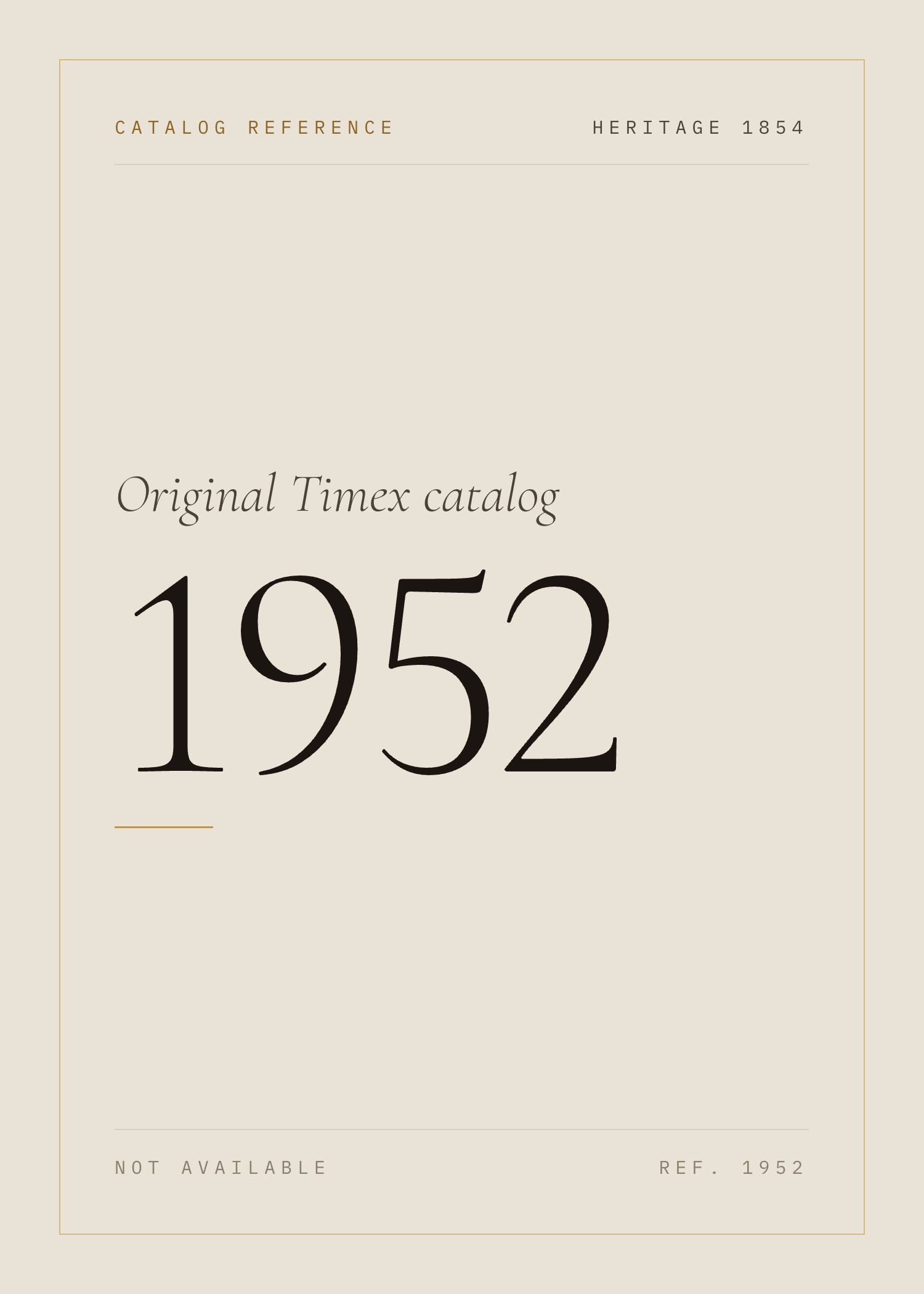 1952 Catalog, cover