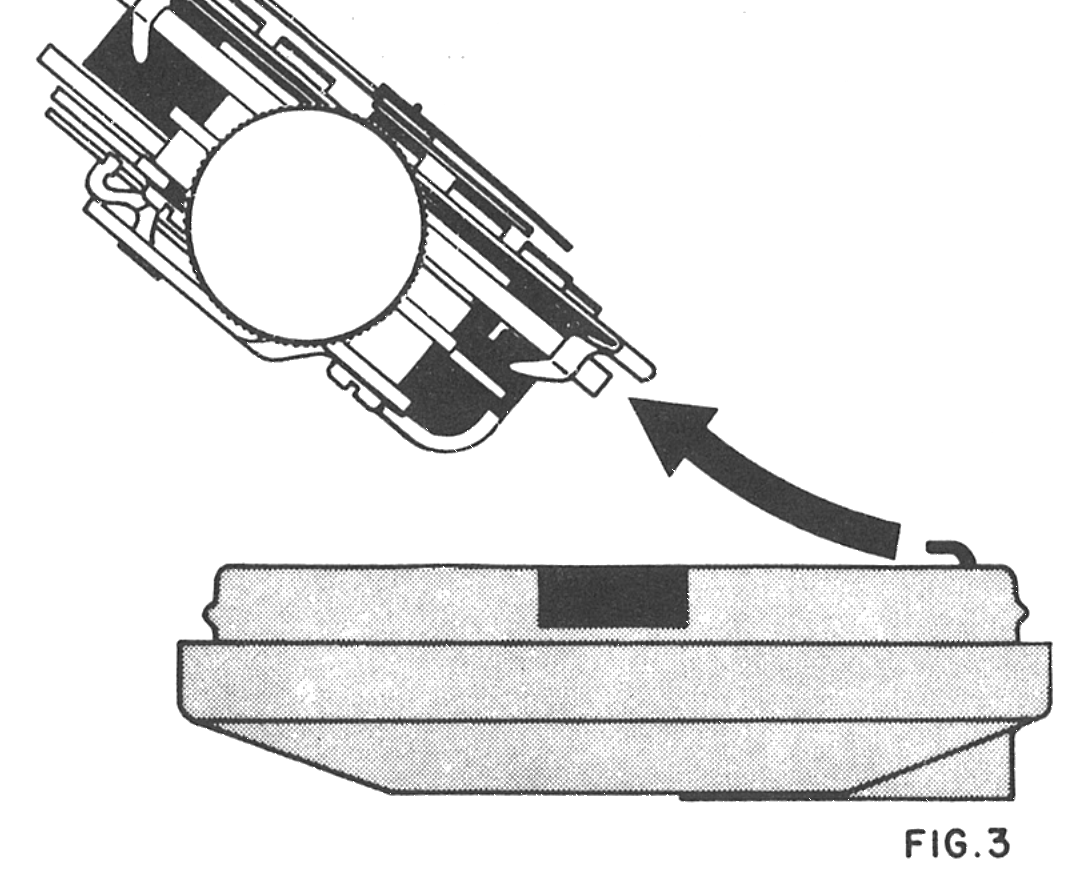 Sliding the Model 69 movement out of the case back