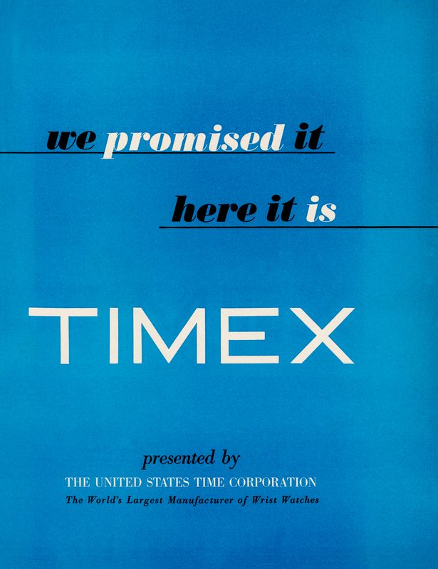 1949 Introducing Timex, cover