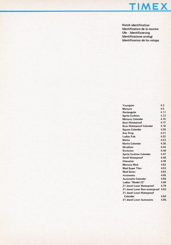 1963 – 70 UK Service Manual, cover