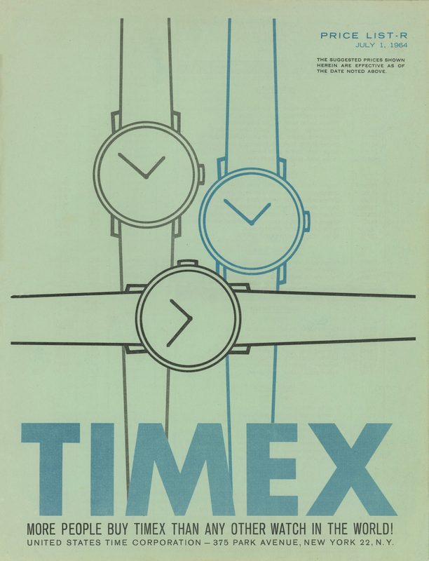1964 Price List-R, cover