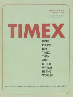 1965 Price List-R, cover