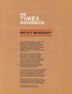 The Timex Answer Book, page 2