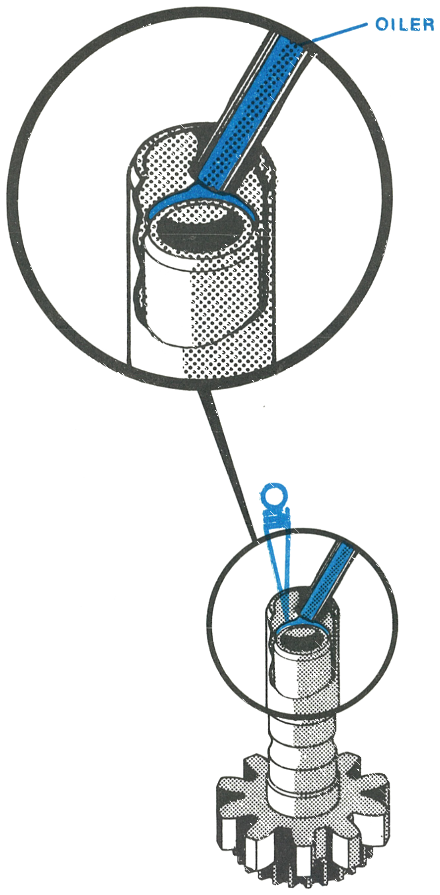 Oiling the cannon pinion
