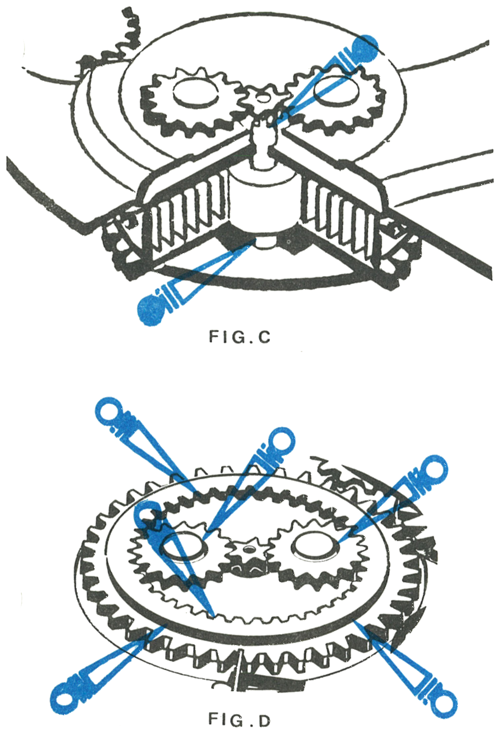 Oil points on the main arbor and ratchet wheel