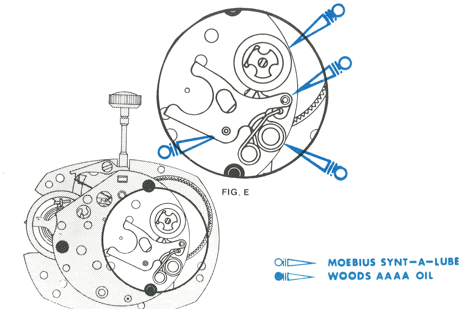 Oil points on the rocker arm assembly