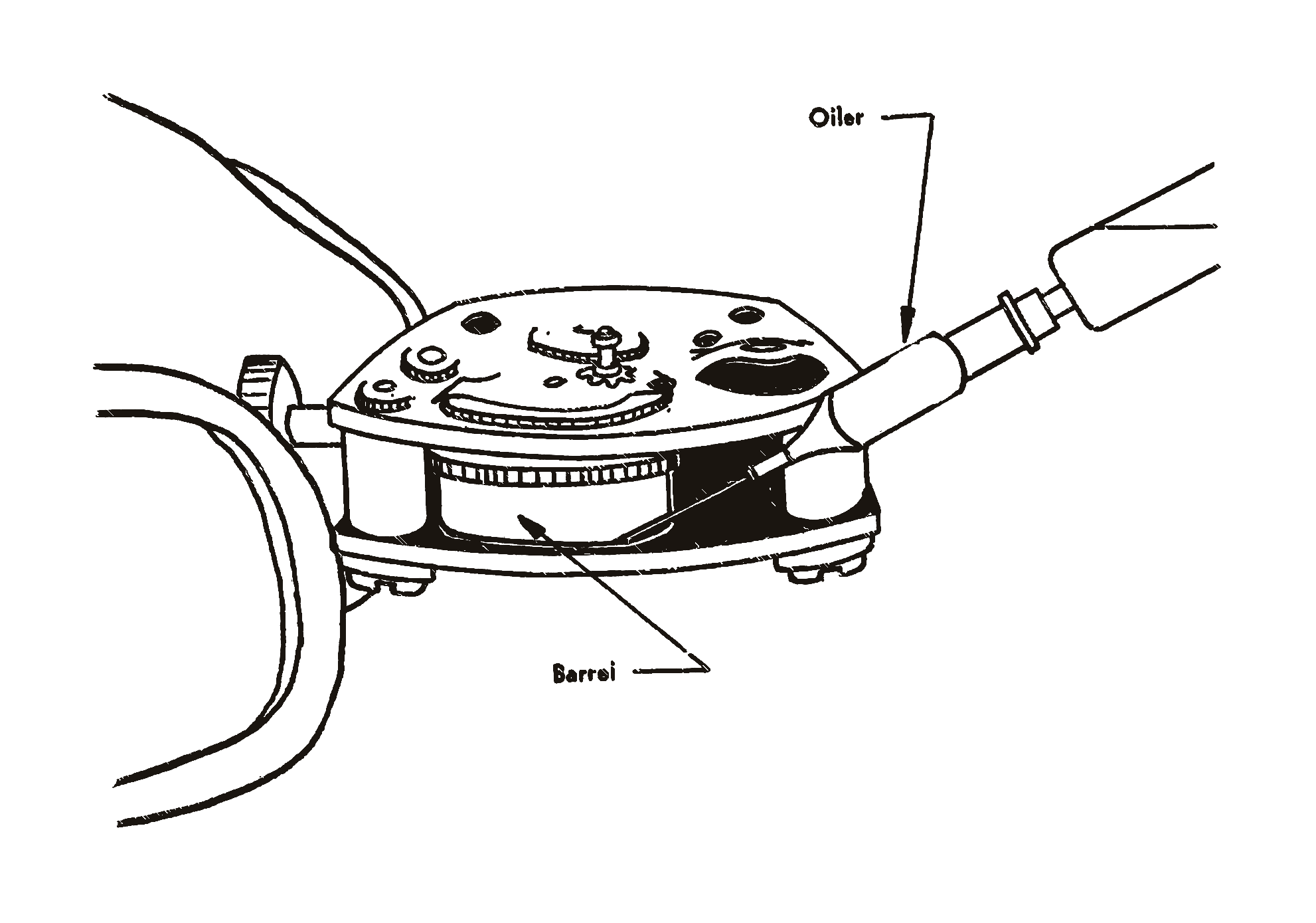 Lubricating the mainspring slipping tail, Plate XII