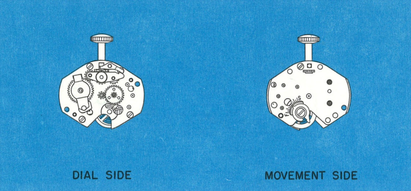 Model 23 movement, dial side and movement side