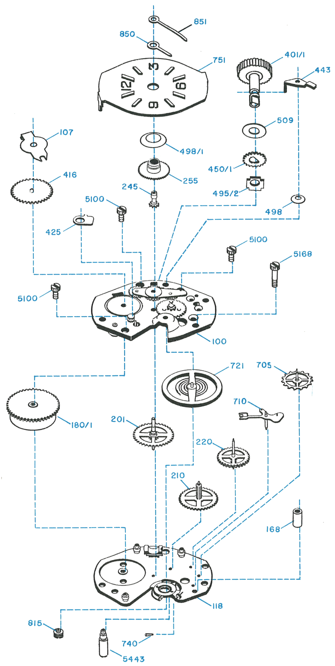 Model 23 exploded view