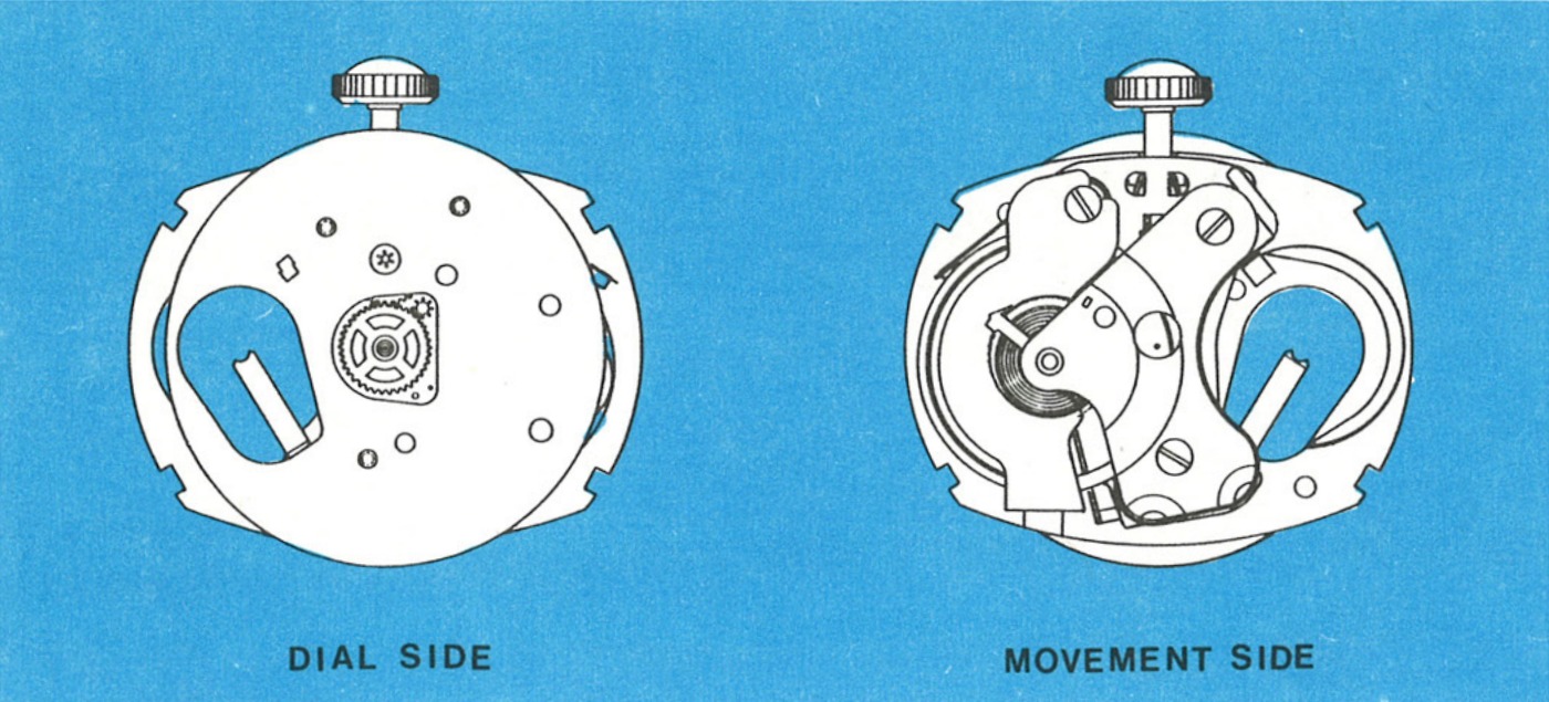 Model 253 movement, dial side and movement side