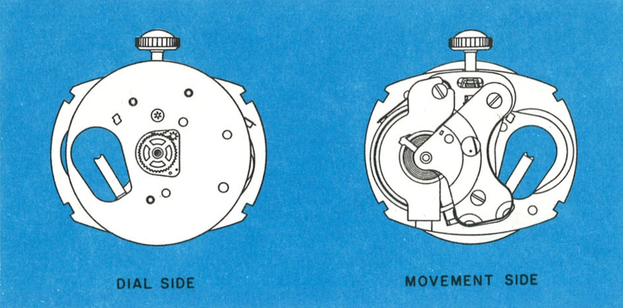 Model 40 movement, dial side and movement side