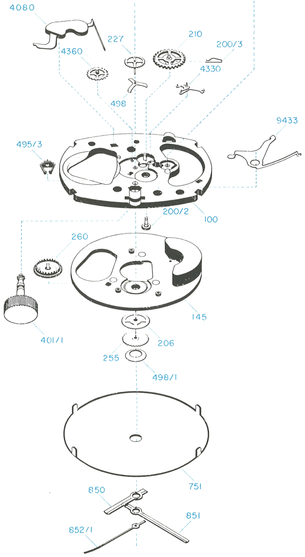 Model 40 exploded view
