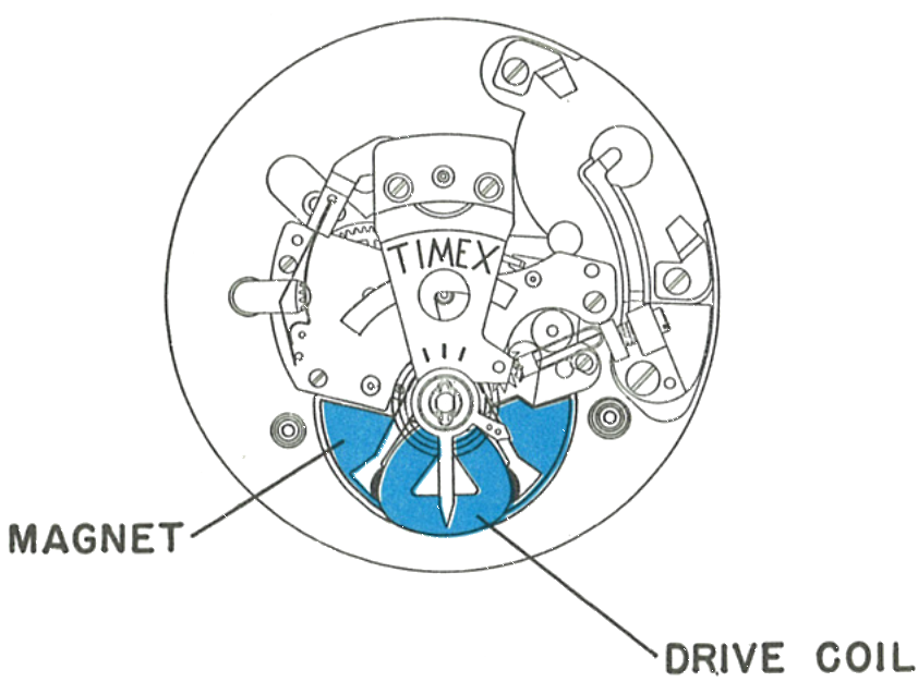 The balance with its drive coil and the magnet