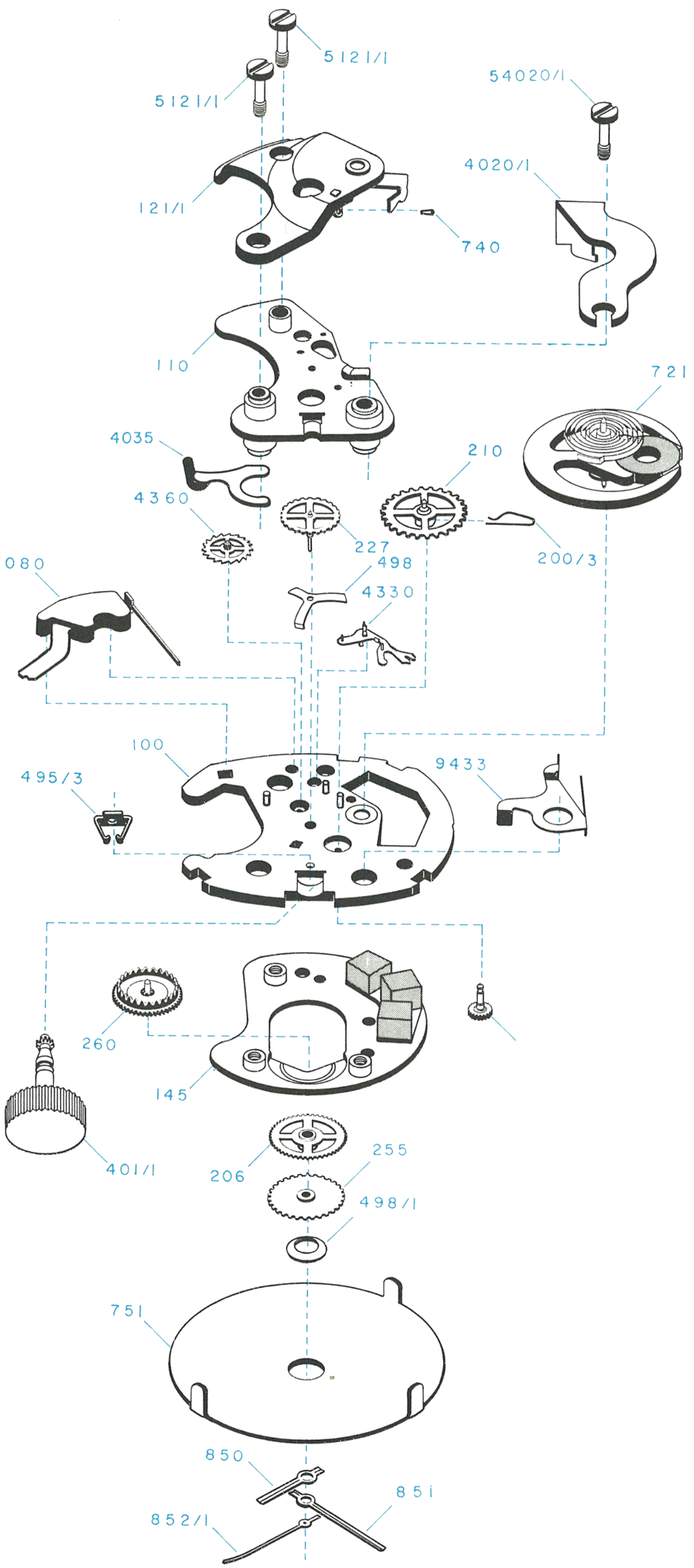 Model 69 exploded view