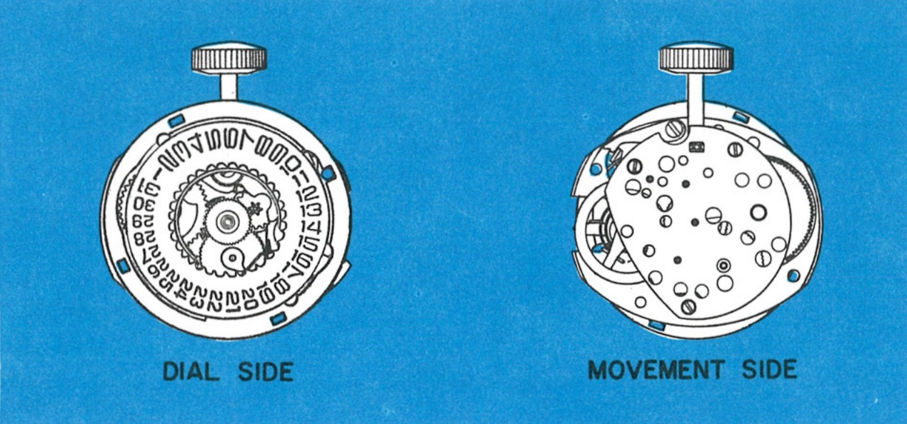 The Model 81 movement, dial side and movement side