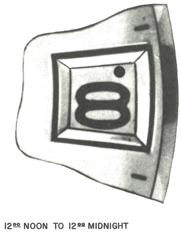 The date window showing the numeral moved down with the dot above it