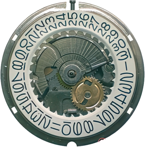 Timex M105, dial side