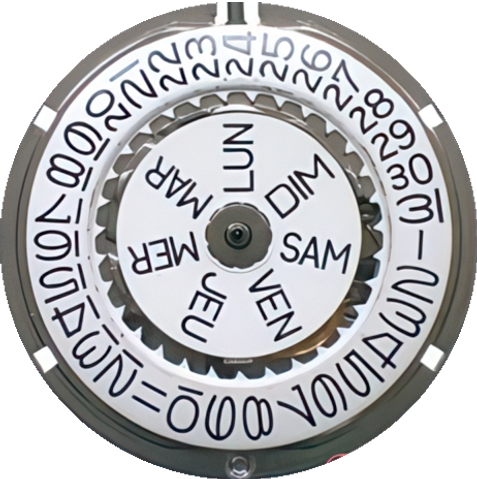 Timex Model 106, dial side