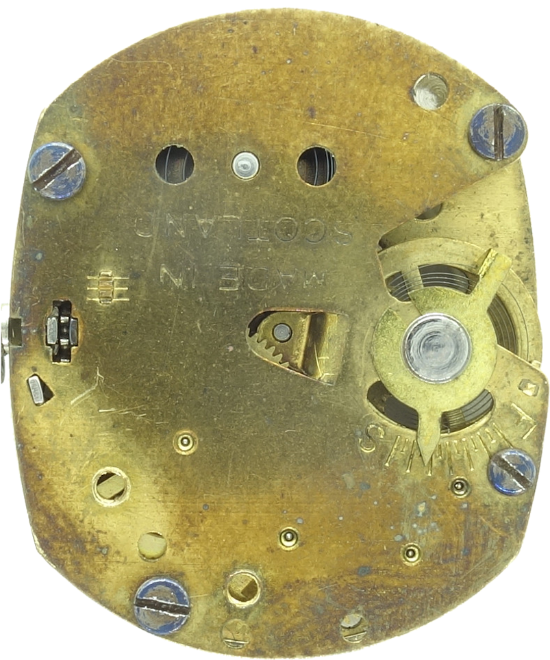 Timex Model 21, movement side