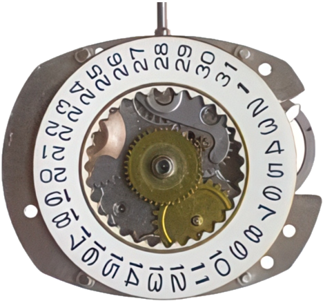 Timex M25, dial side