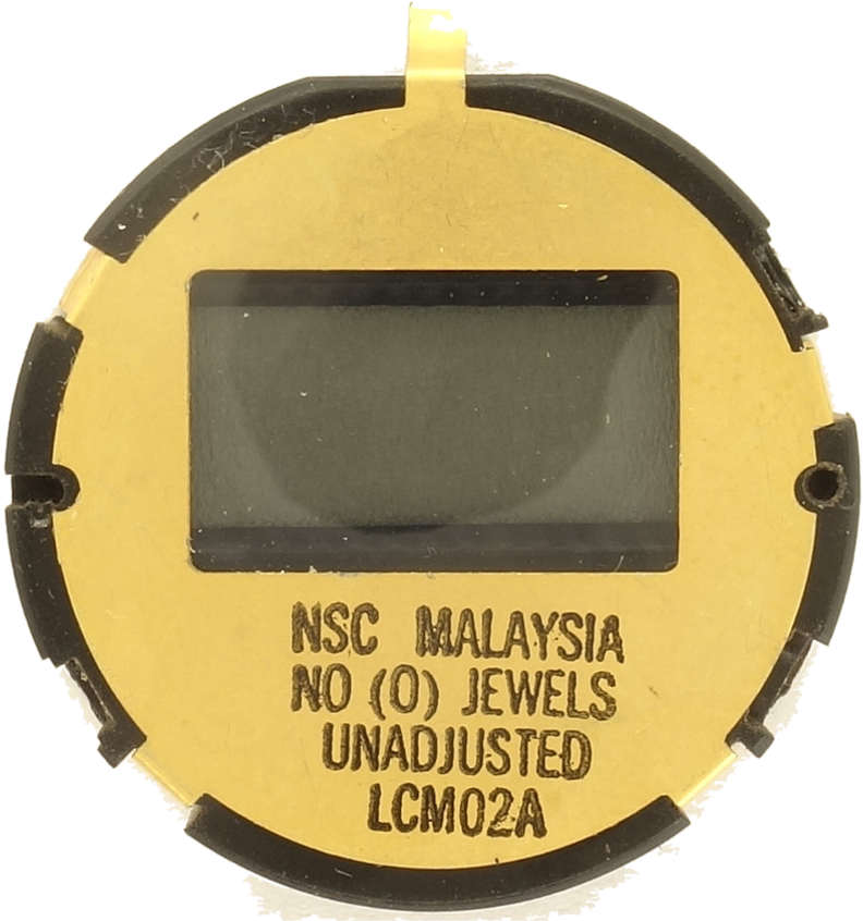 Timex M416, dial side