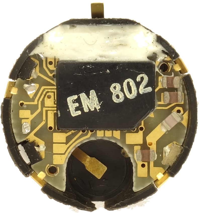 Timex M416, movement side