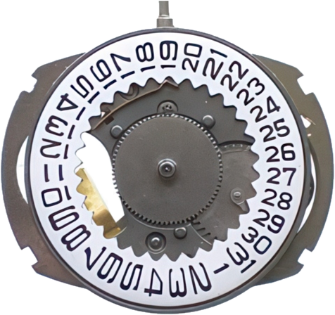 Timex Model 51, dial side