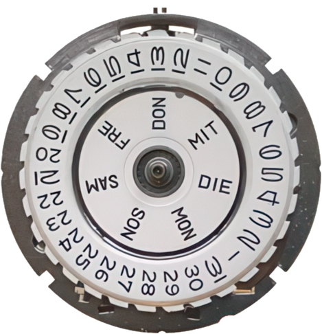 Timex M73, dial side
